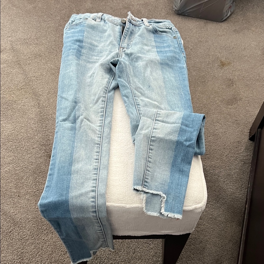 Ag Adriano Goldschmied Two-Tone Blue Kids Jeans